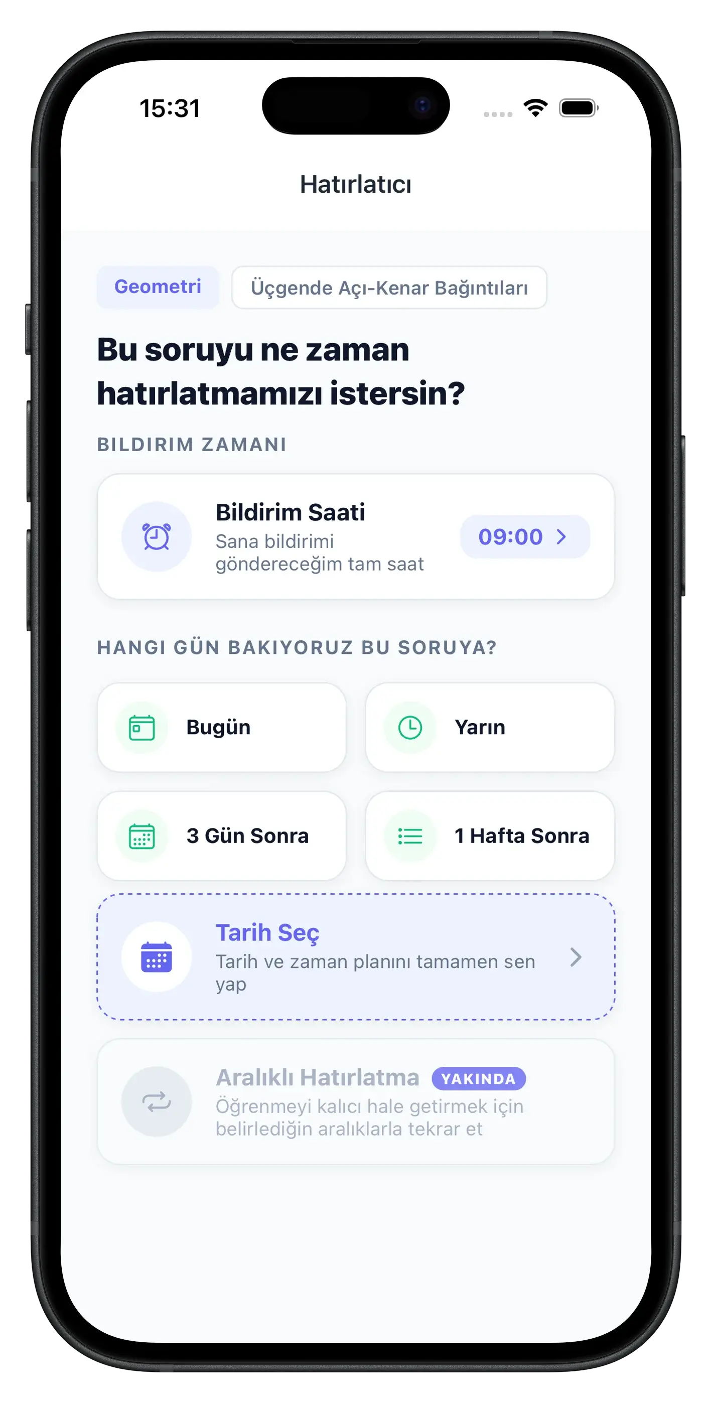 Karga Akıllı Hatırlatıcı ile Tekrar Et